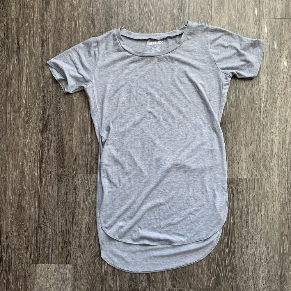 Reflex Short Sleeve Long T-shirt Grey Size Medium